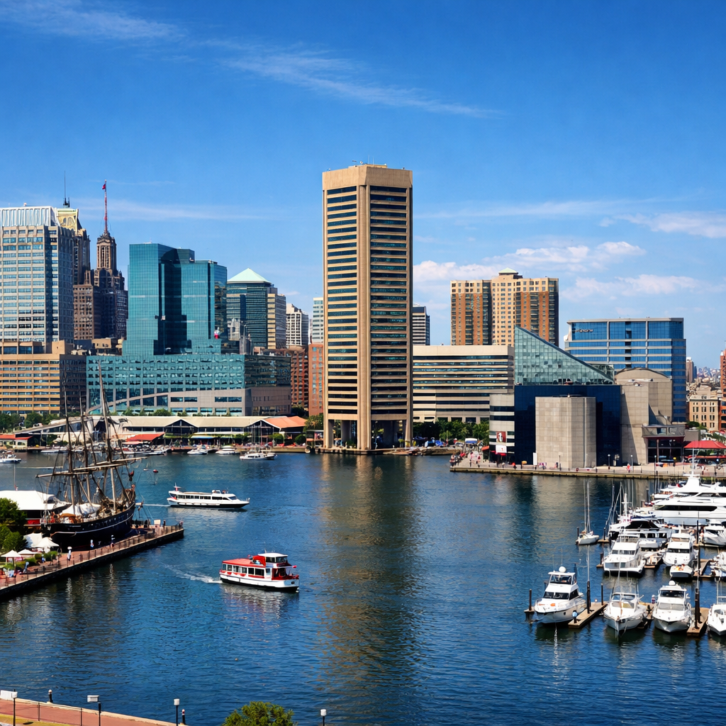 Baltimore Inner Harbor Skyline